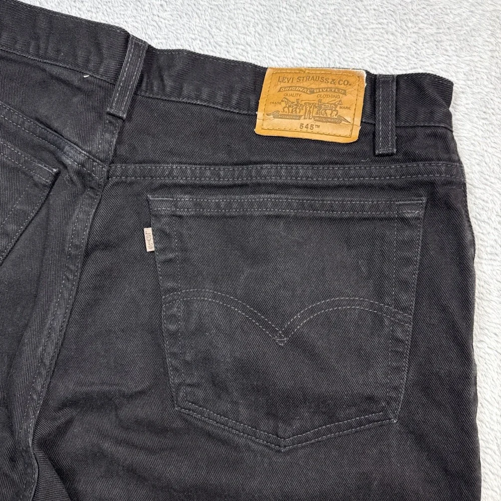 Vintage Levi's 545 Loose Fit Jeans Men 38X29 (Fits36X29) Black Baggy Y2K